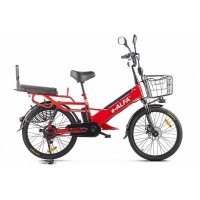 Электровелосипед велогибрид GREEN CITY e-ALFA GL Красный