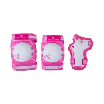 Набор защиты Tech Team Safe Fit Kids 4.0 Pink (Розовый) Размер L