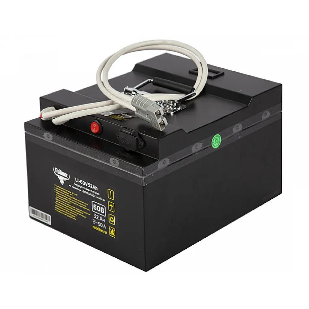Литиевый тяговый аккумулятор RuTrike (18650 MnCoNi) 60V32A/H  2